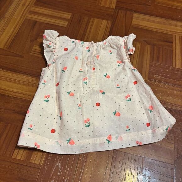 Baby Gap Baby Girls Pink Fruit Top 6-12 months - Picture 3 of 4